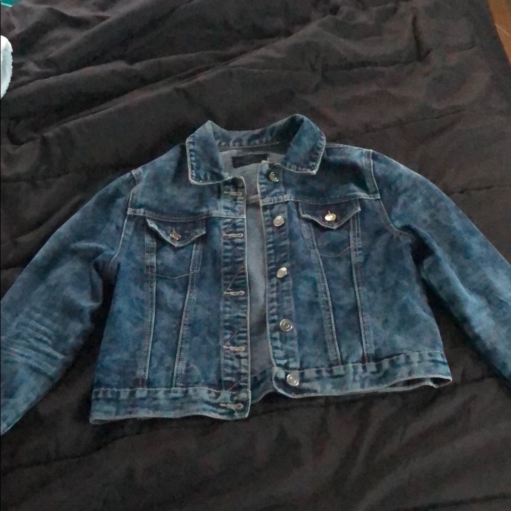 A stone wash jean jacket